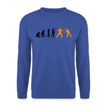 Escrima Filipino Arts Martiaux Arts Martiaux - Sweat-shirt Unisexe - bleu royal - Devant - Alina (178cm) & Michal (187cm)