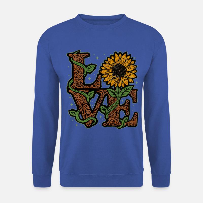 Sonnenblume Liebe Garten Geschenk - Unisex Pullover - Royalblau