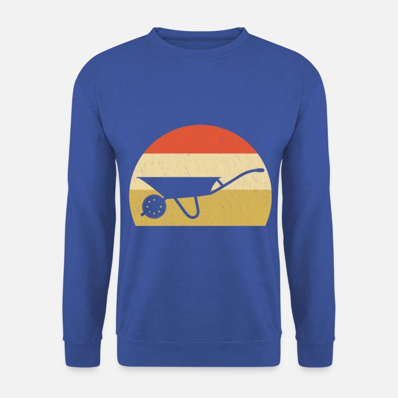 Schubkarre Retro Garten Geschenk - Unisex Pullover - Royalblau