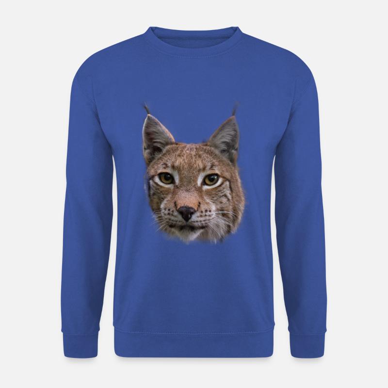 Luchs Design Luchse Wildkatzen Geschenk - Unisex Pullover - Royalblau
