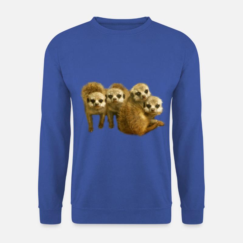 Lustiges Erdmännchen Junges Meerkat Geschenk - Unisex Pullover - Royalblau