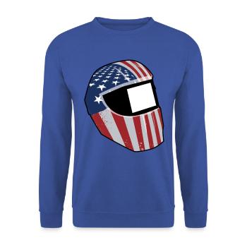Soudeur USA Casque Soudeur Cadeau Soudeur Ge - Sweat-shirt Unisexe - bleu royal - Devant - Alina (178cm) & Michal (187cm)