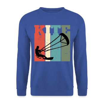 Kitesurf cadeau Kiteboarding Kitesurfer Gesche - Sweat-shirt Unisexe - bleu royal - Devant - Alina (178cm) & Michal (187cm)