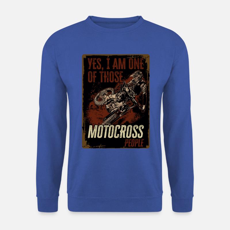 Motorcross - Unisex Pullover - Royalblau