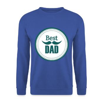 Meilleur papa papa papa papa papa papa papa - Sweat-shirt Unisexe - bleu royal - Devant - Alina (178cm) & Michal (187cm)