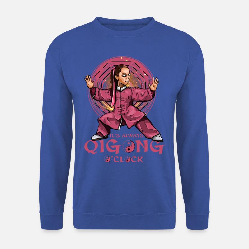 It's always Qi Gong O'Clock - Unisex Pullover - Royalblau