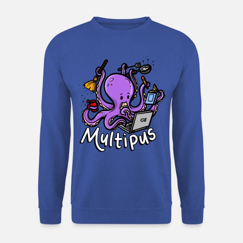 Multipus Multitasking Octopus - Unisex Sweatshirt - royal blue