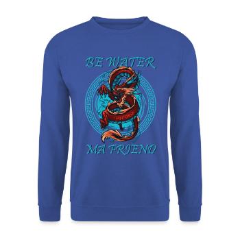 Wing Chun Wing Hard Kung Fu Arts Martiaux Combat Sp - Sweat-shirt Unisexe - bleu royal - Devant - Alina (178cm) & Michal (187cm)