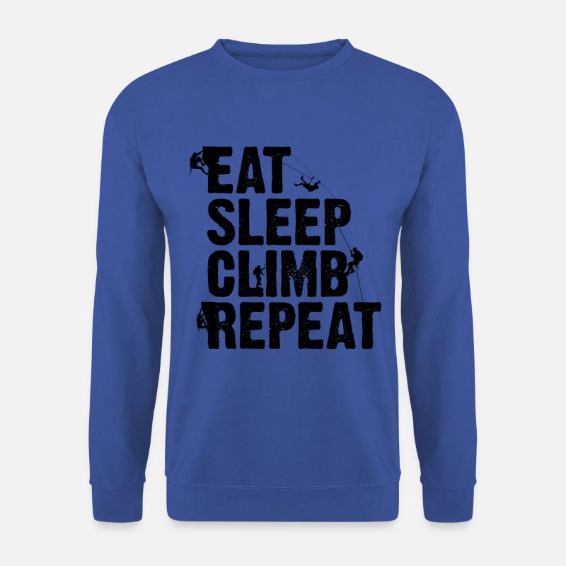 Klettern Bouldern Kletterer Bergsteiger Felsklette - Unisex Pullover - Royalblau