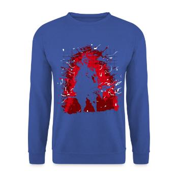 Bogenschießen - Unisex Pullover - Royalblau - Vorne - Alina (178cm) & Michal (187cm)