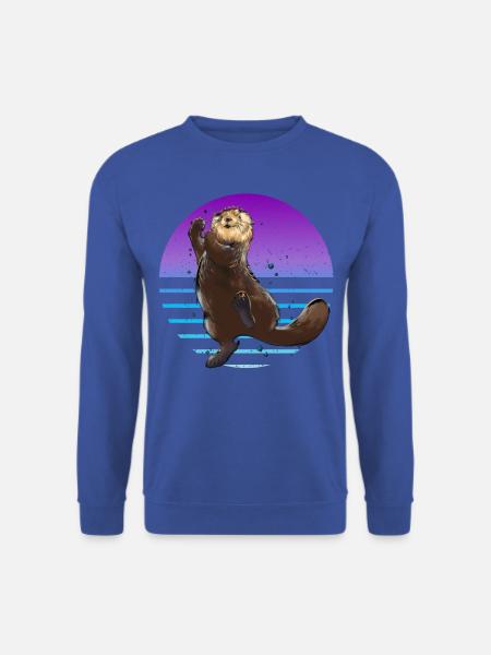 Otter Retro - Unisex Sweatshirt - royal blue