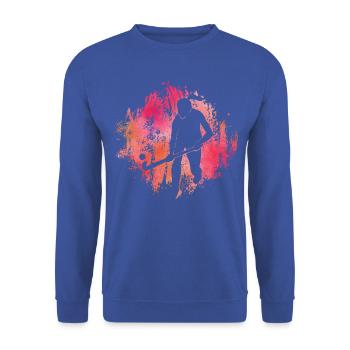 Feldhockey - Unisex Pullover - Royalblau - Vorne - Alina (178cm) & Michal (187cm)