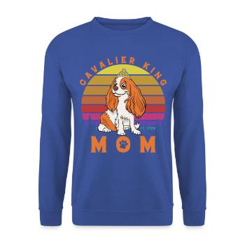 Cavalier King Mom - Unisex Pullover - Royalblau - Vorne - Alina (178cm) & Michal (187cm)