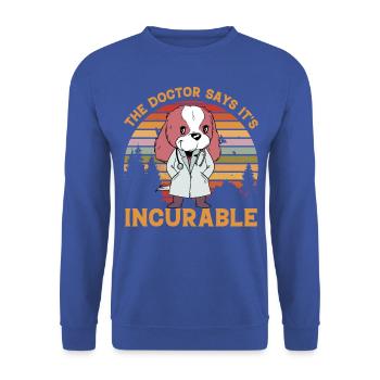 Le Docteur dit que c’est incurable - Sweat-shirt Unisexe - bleu royal - Devant - Alina (178cm) & Michal (187cm)