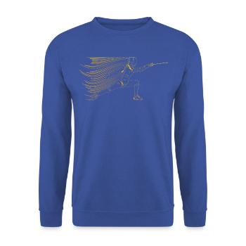 Fechten - Unisex Pullover - Royalblau - Vorne - Alina (178cm) & Michal (187cm)