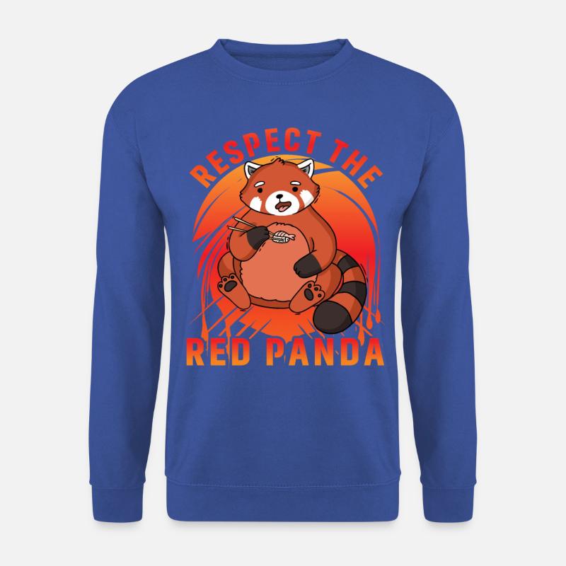 Respect the Red Panda - Unisex Pullover - Royalblau
