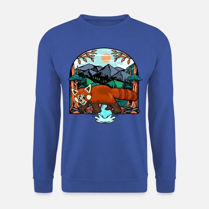 Roter Panda - Unisex Pullover - Royalblau
