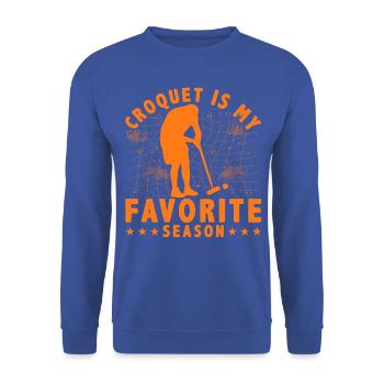 Croquet is my favorite Season - Unisex Sweatshirt - royal blue - Front - Alina (178cm) & Michal (187cm)
