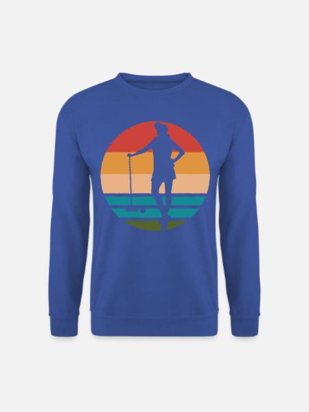 Krocket Dame Frauen Retro - Unisex Pullover - Royalblau