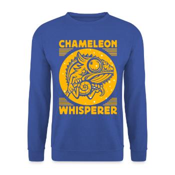 Chameleon Whisperer - Unisex Sweatshirt - royal blue - Front - Alina (178cm) & Michal (187cm)