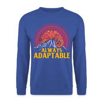 Always adaptable - Unisex Sweatshirt - royal blue - Front - Alina (178cm) & Michal (187cm)