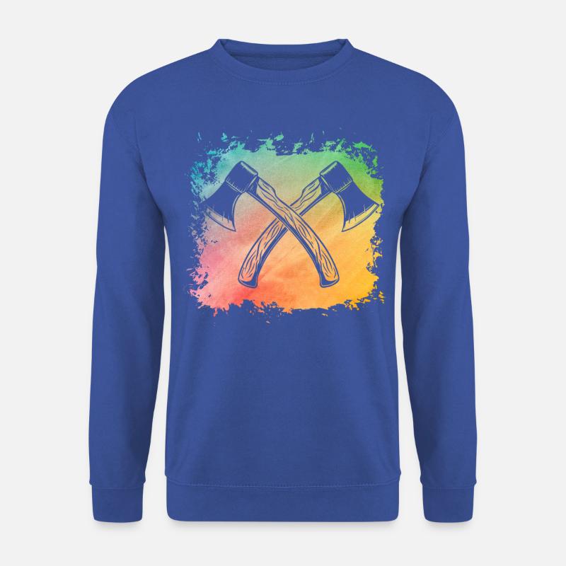 Axtwerfen Retro - Unisex Pullover - Royalblau
