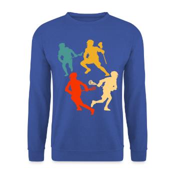 Lacrosse - Unisex Pullover - Royalblau - Vorne - Alina (178cm) & Michal (187cm)
