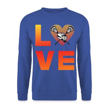 Lacrosse Love - Unisex Pullover - Royalblau - Vorne - Alina (178cm) & Michal (187cm)
