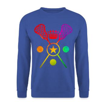 Lacrosse - Unisex Pullover - Royalblau - Vorne - Alina (178cm) & Michal (187cm)