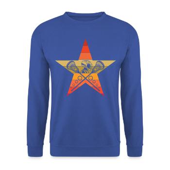 Lacrosse - Unisex Pullover - Royalblau - Vorne - Alina (178cm) & Michal (187cm)
