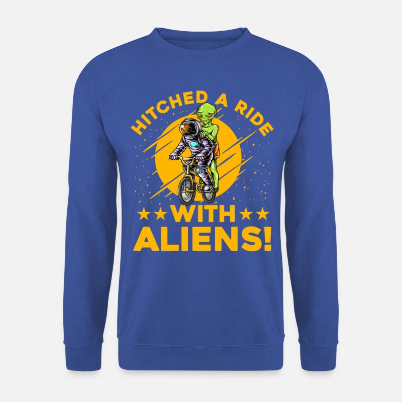 Hitched a Ride with Aliens - Unisex Pullover - Royalblau