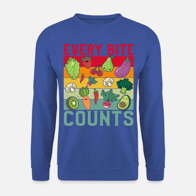 Every Bite Counts Vegan - Unisex Sweatshirt - royal blue