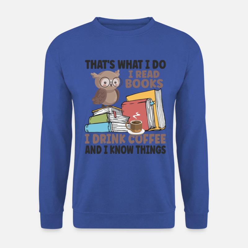 I Read Books - Unisex Pullover - Royalblau
