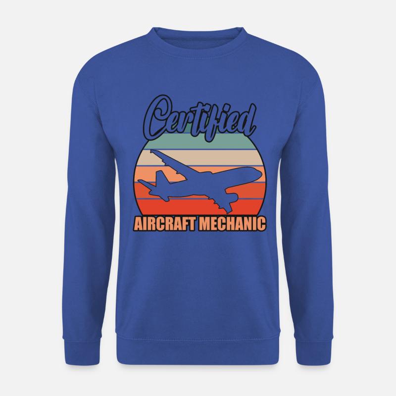 Certified Aircraft Mechanic - Unisex Pullover - Royalblau