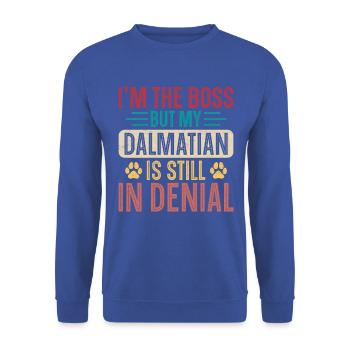 Drôle de dicton dalmate - Sweat-shirt Unisexe - bleu royal - Devant - Alina (178cm) & Michal (187cm)
