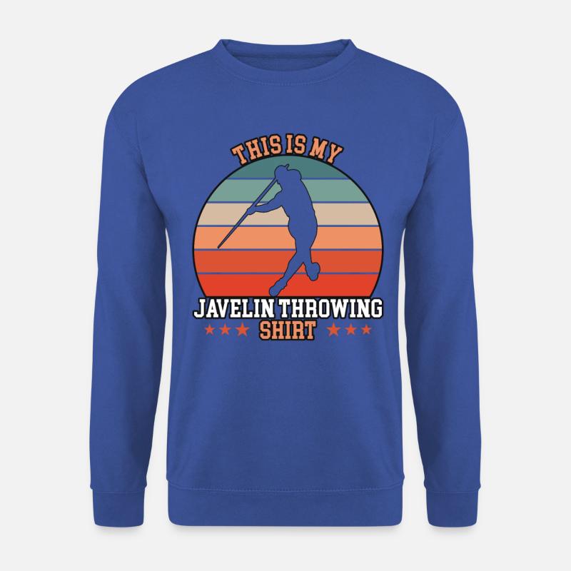 Javelin Throwing Speerwurf - Unisex Pullover - Royalblau