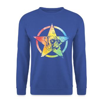 Boxeur - Sweat-shirt Unisexe - bleu royal - Devant - Alina (178cm) & Michal (187cm)