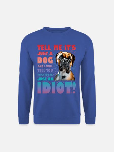 Boxer Lustiger Spruch - Unisex Pullover - Royalblau