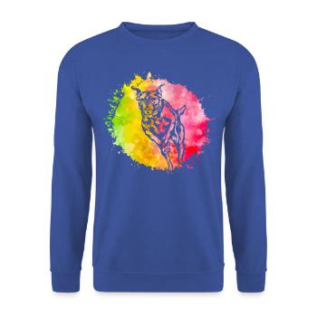 Boxeur - Sweat-shirt Unisexe - bleu royal - Devant - Alina (178cm) & Michal (187cm)
