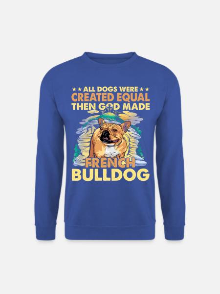 French Bulldog Funny Language - Unisex Sweatshirt - royal blue