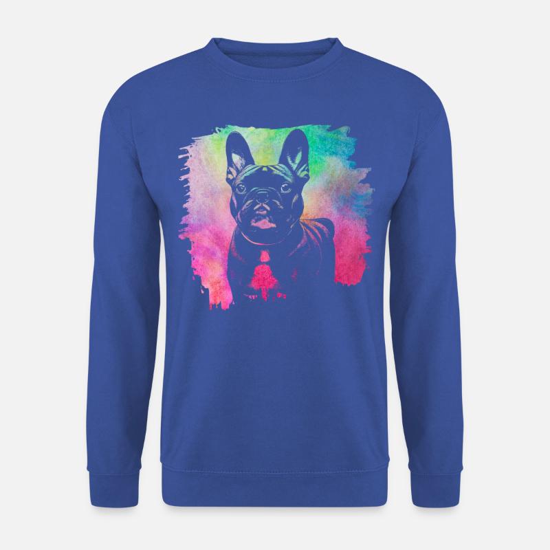 Bouledogue Rétro Français - Sweat-shirt Unisexe - bleu royal