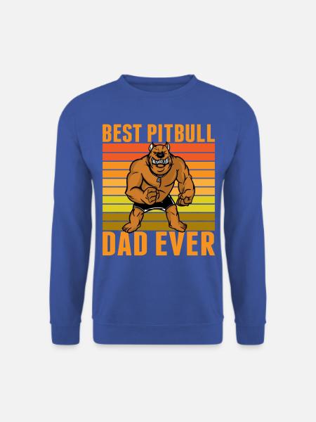 Best Pitbull dad ever - Unisex Sweatshirt - royal blue