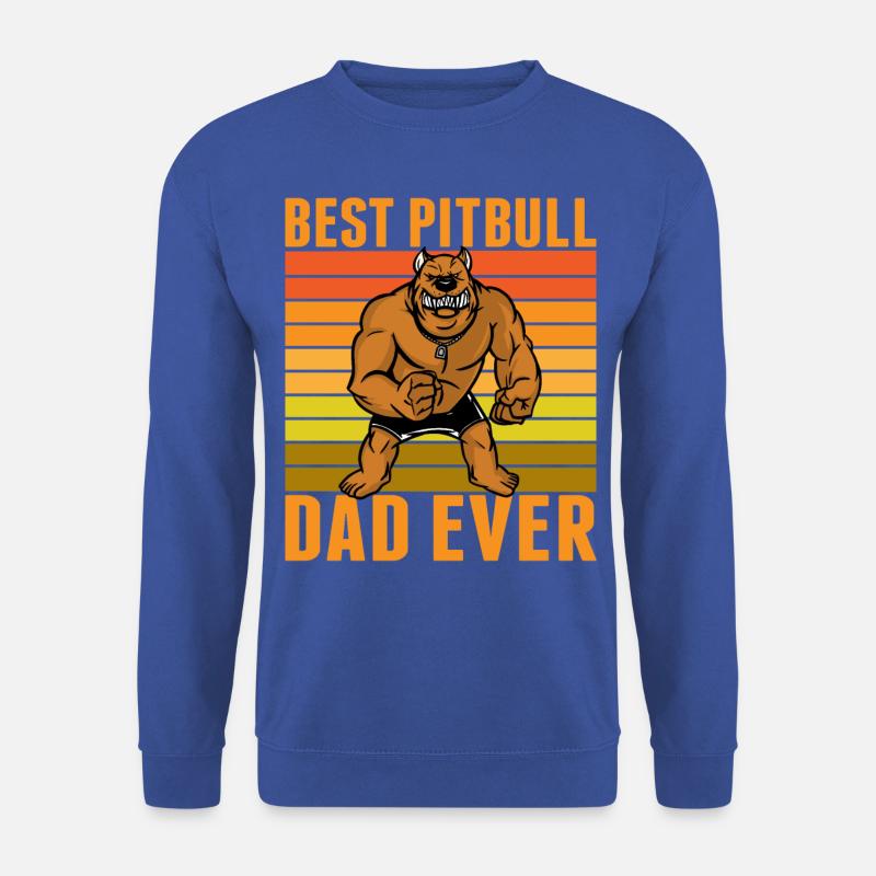 Best Pitbull dad ever - Unisex Pullover - Royalblau