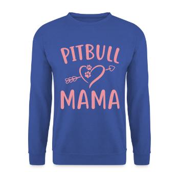 Pitbull Mama - Sweat-shirt Unisexe - bleu royal - Devant - Alina (178cm) & Michal (187cm)