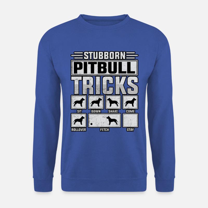 Stubborn pitbull tricks - Unisex Sweatshirt - royal blue