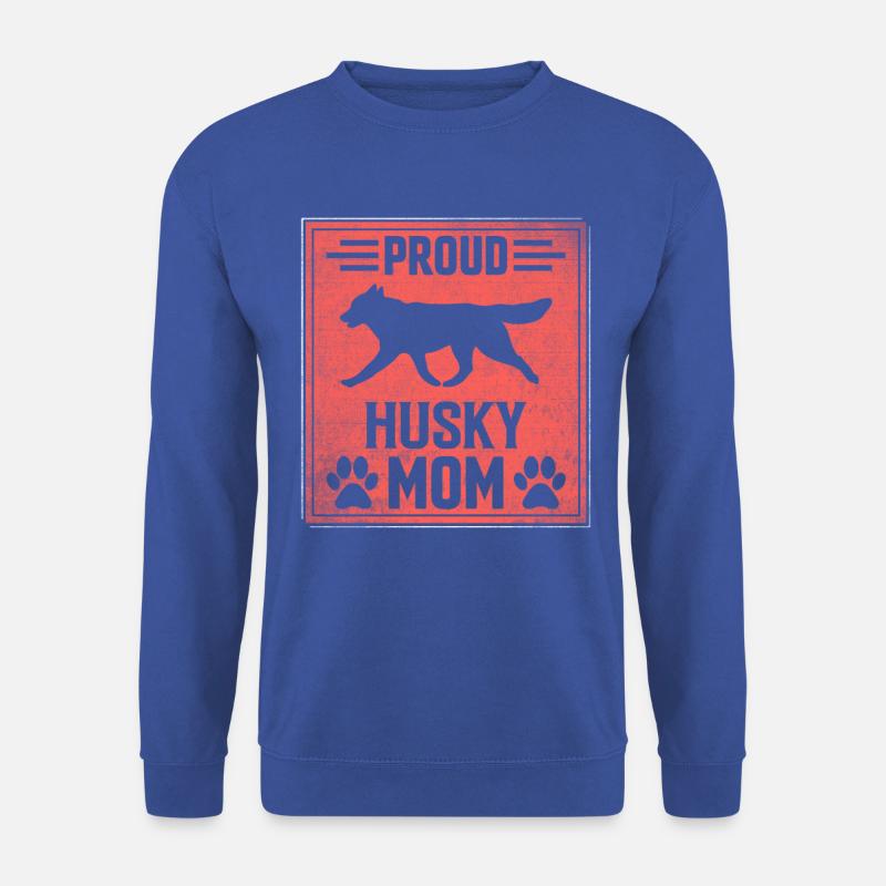 Proud Husky Mom - Unisex Sweatshirt - royal blue
