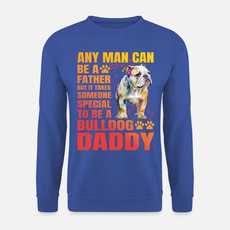 Bulldog Daddy - Unisex Pullover - Royalblau