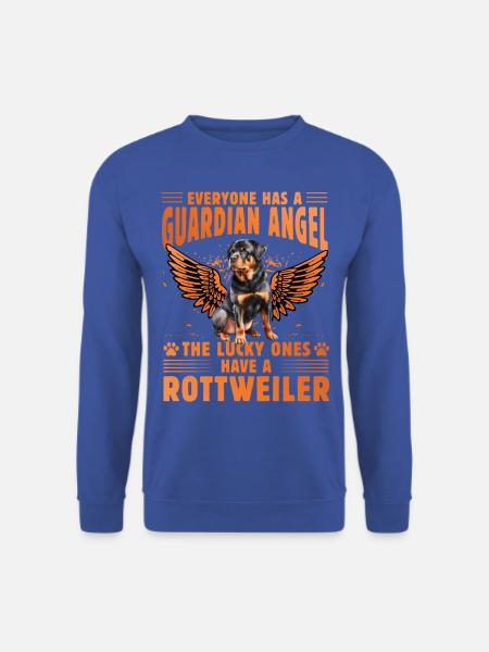 Guardian Angel Rottweiler - Unisex Sweatshirt - royal blue
