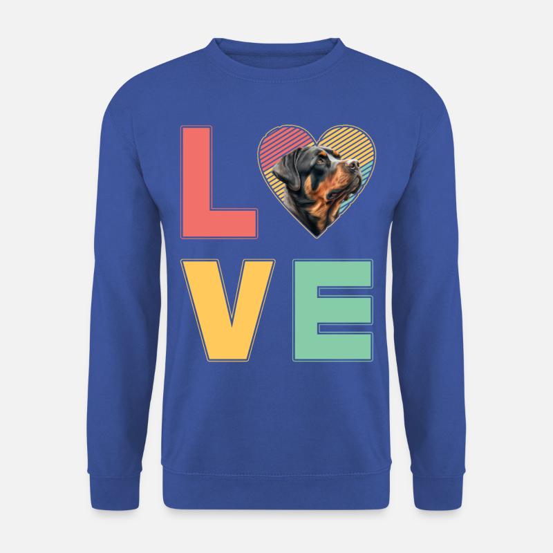 Love Rottweiler - Unisex Pullover - Royalblau