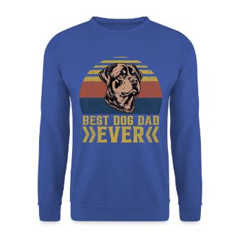 Best dog dad ever Rottweiler - Unisex Sweatshirt - royal blue - Front - Alina (178cm) & Michal (187cm)